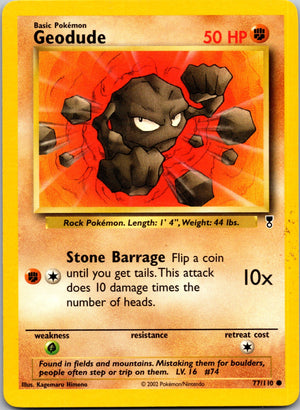 2002 Legendary Collection 077/110 Geodude Common L199