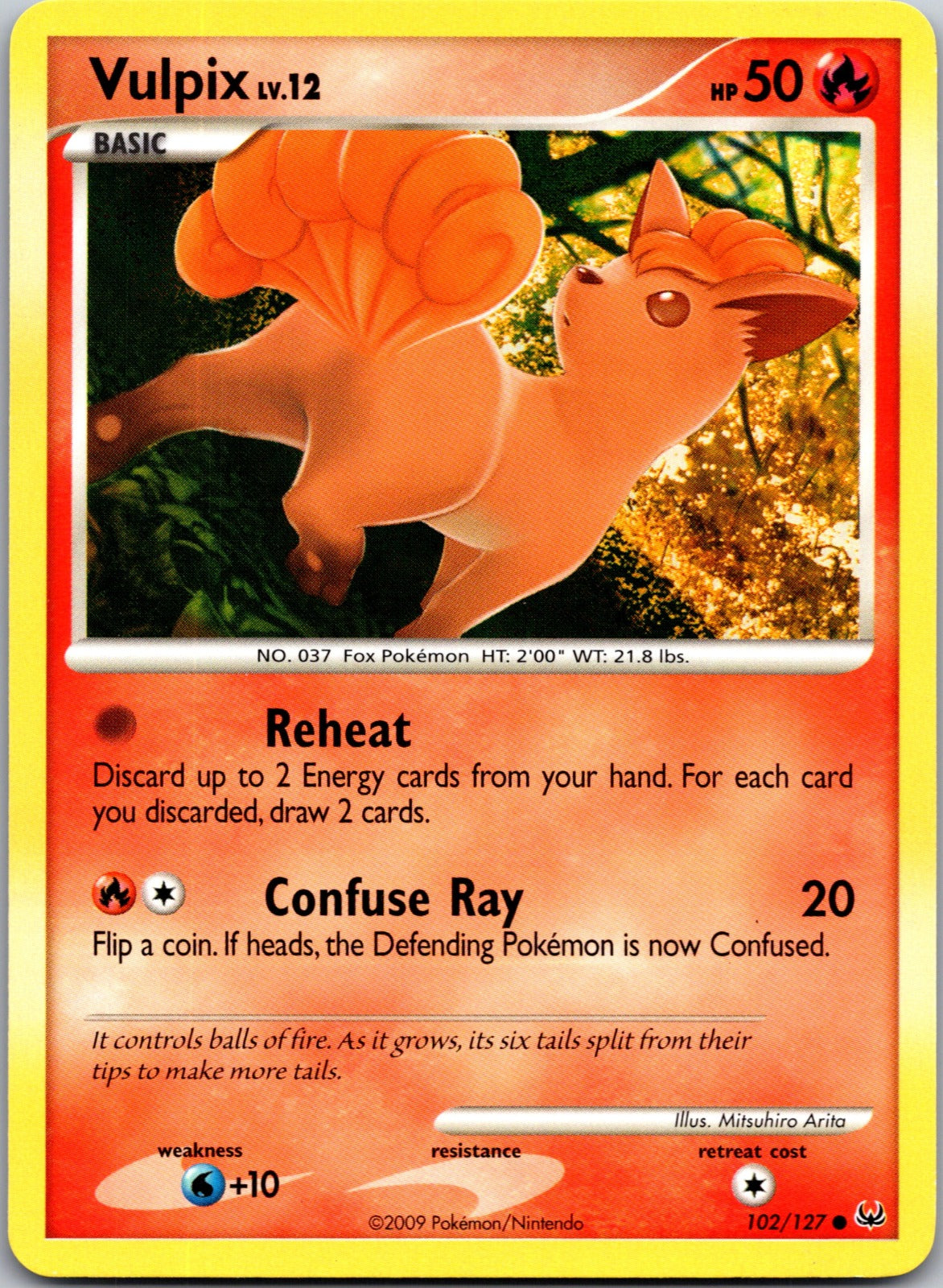2009 Platinum 102/127 Vulpix LP D326