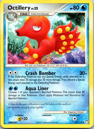 2007 Mysterious Treasures 57/123 Octillery LP