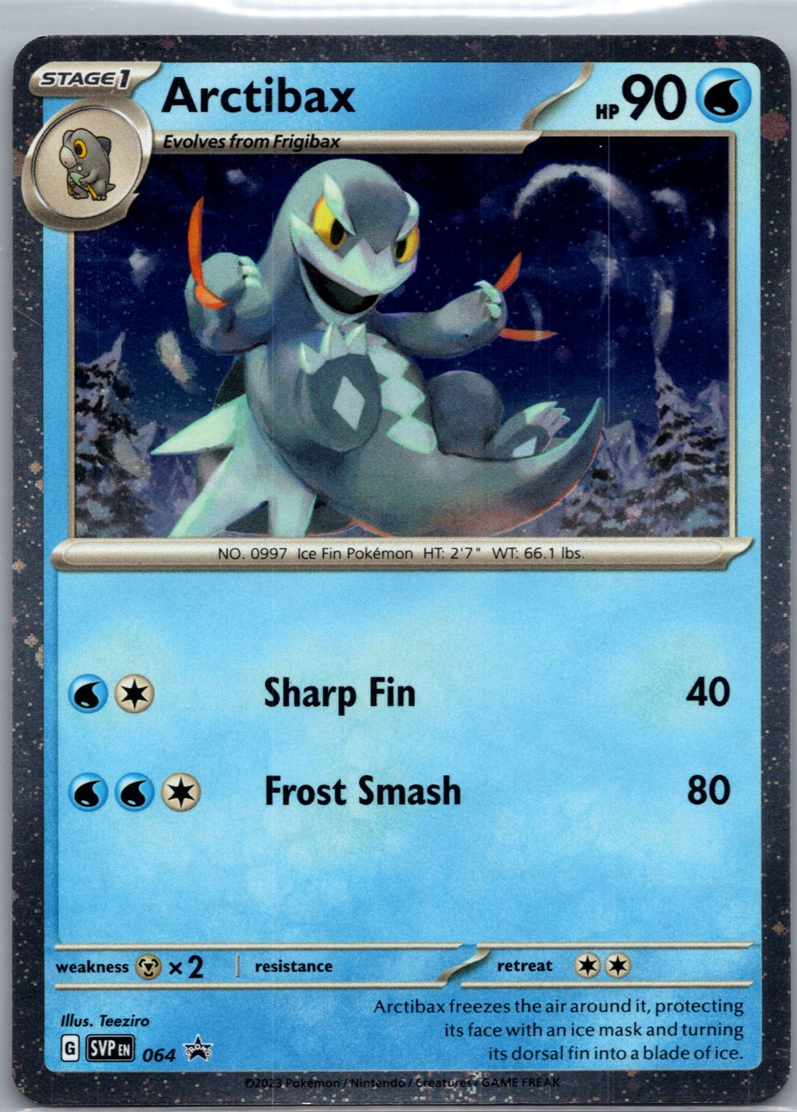 2023 SV: Scarlet and Violet Promo Cards 064 Arctibax - (Cosmos Holo) LP