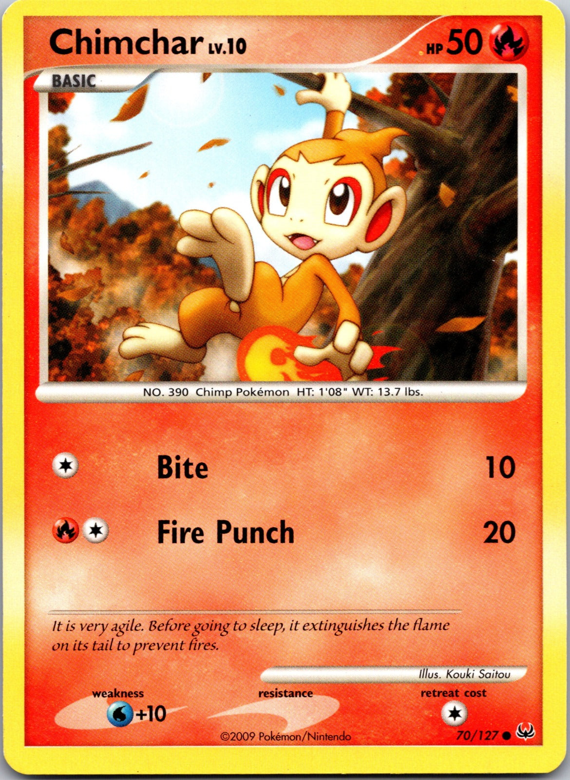 2009 Platinum 70/127 Chimchar LP