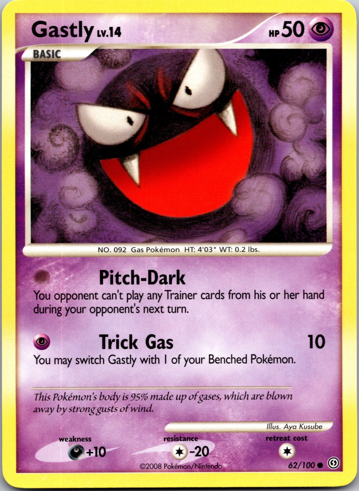 2008 Stormfront 62/100 Gastly LP