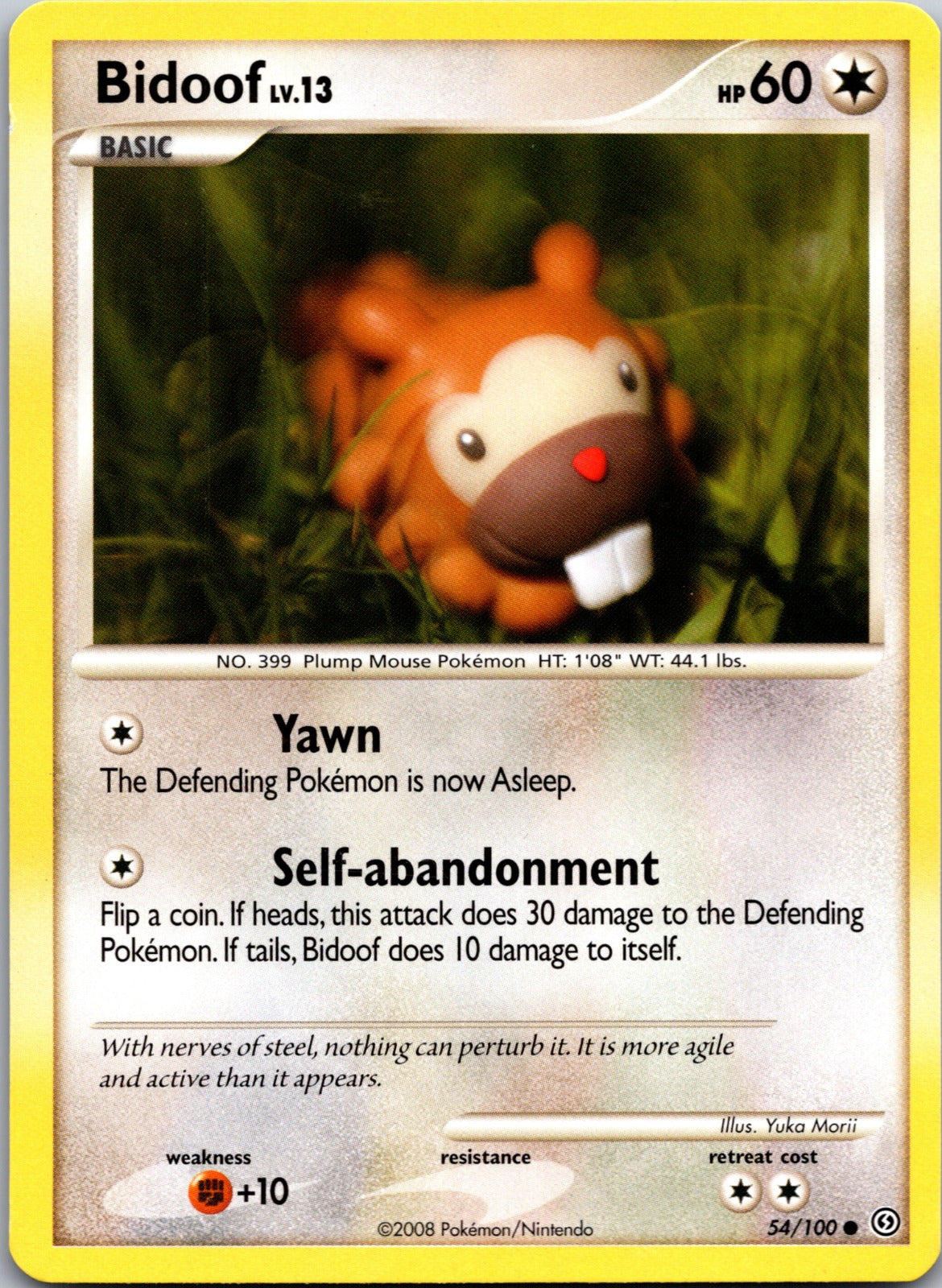 2008 Stormfront 54/100 Bidoof LP