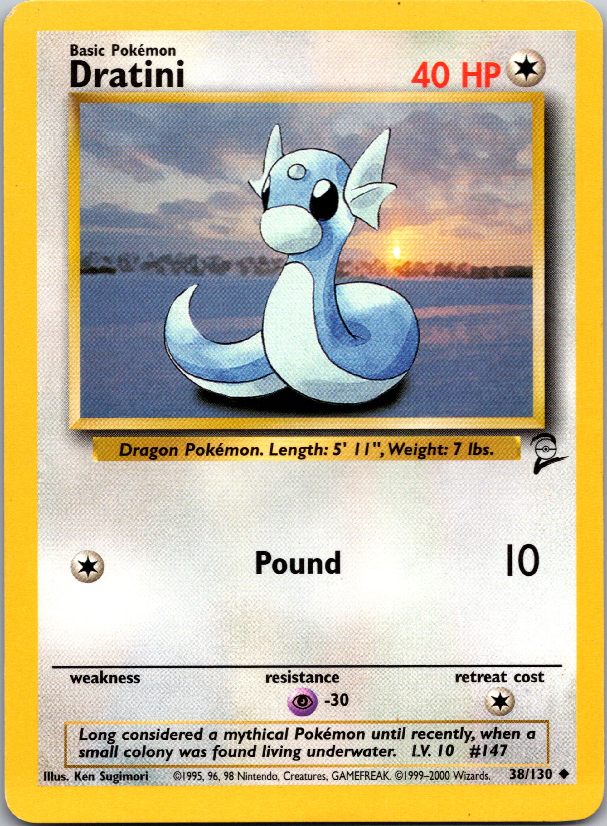 2000 Base Set 2 038/130 Dratini Uncommon A136