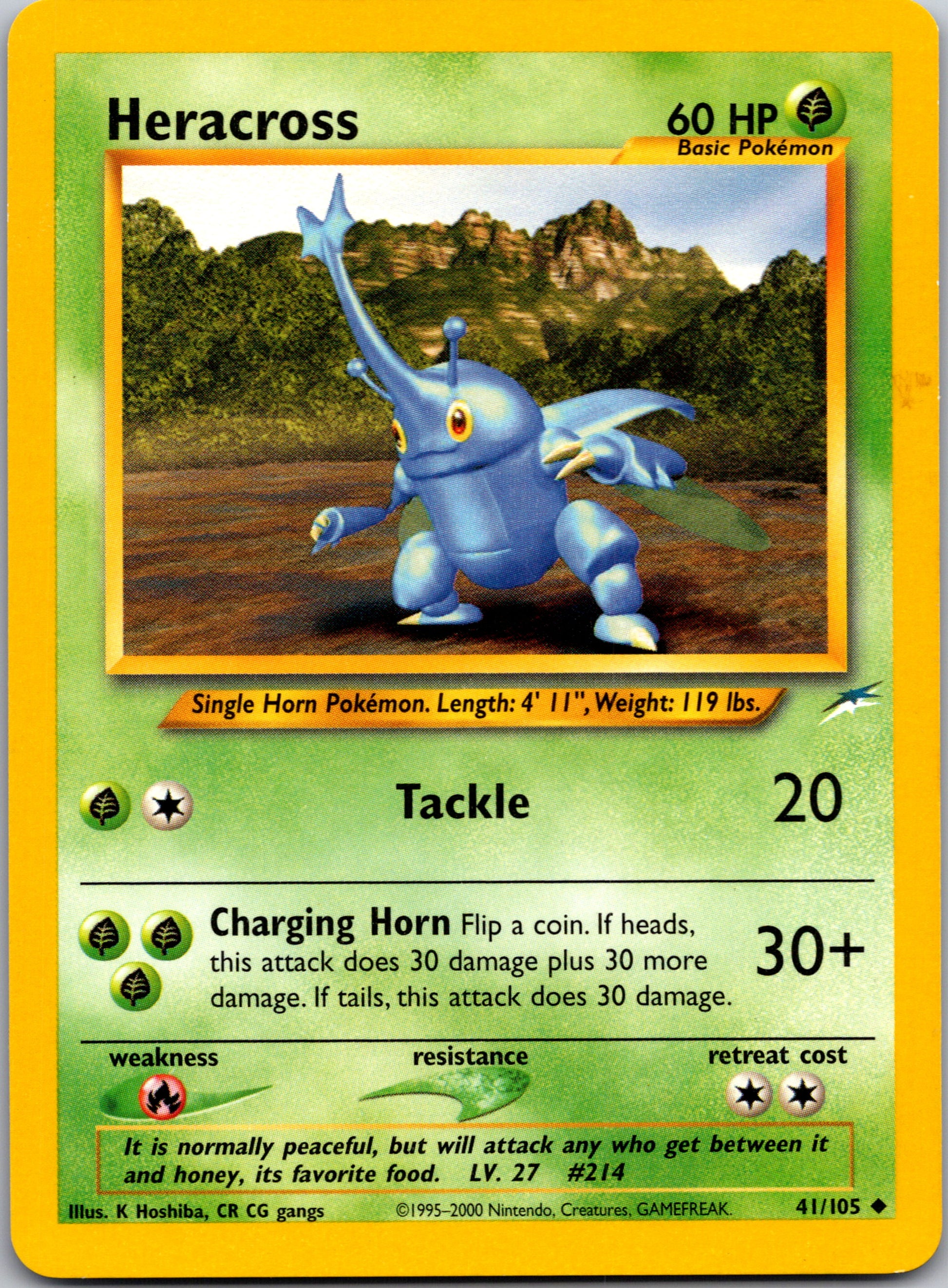 2002 Neo Destiny 041/105 Heracross Uncommon A280