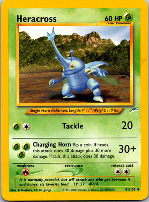 2002 Neo Destiny 041/105 Heracross Uncommon A280