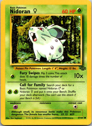 1999 Jungle 57/64 Nidoran F Common L22
