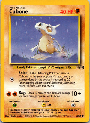 1999 Jungle 50/64 Cubone LP