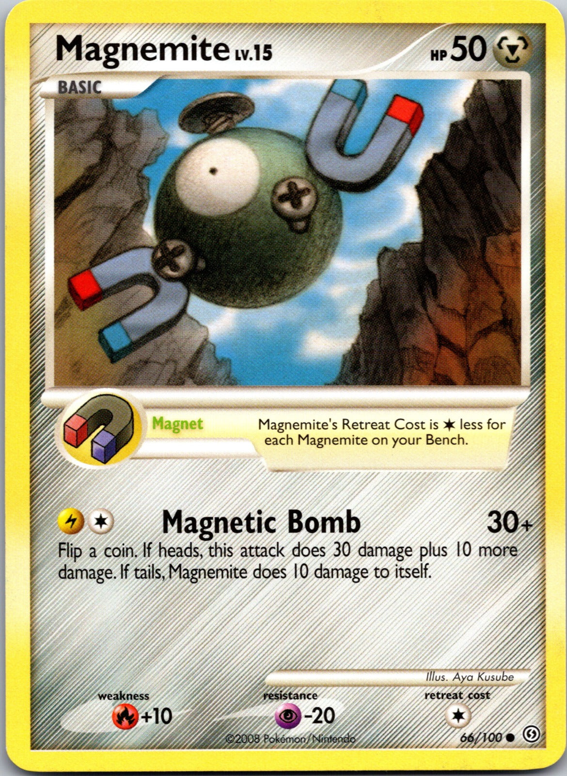 2008 Stormfront 66/100 Magnemite (66) LP A36