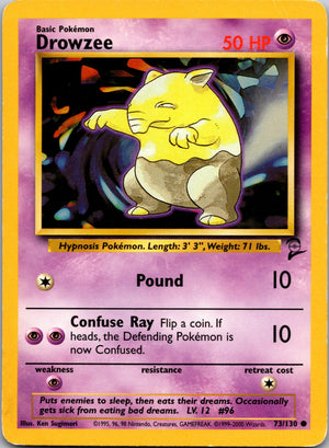1999 Base Set (Shadowless) 049/102 Drowzee LP