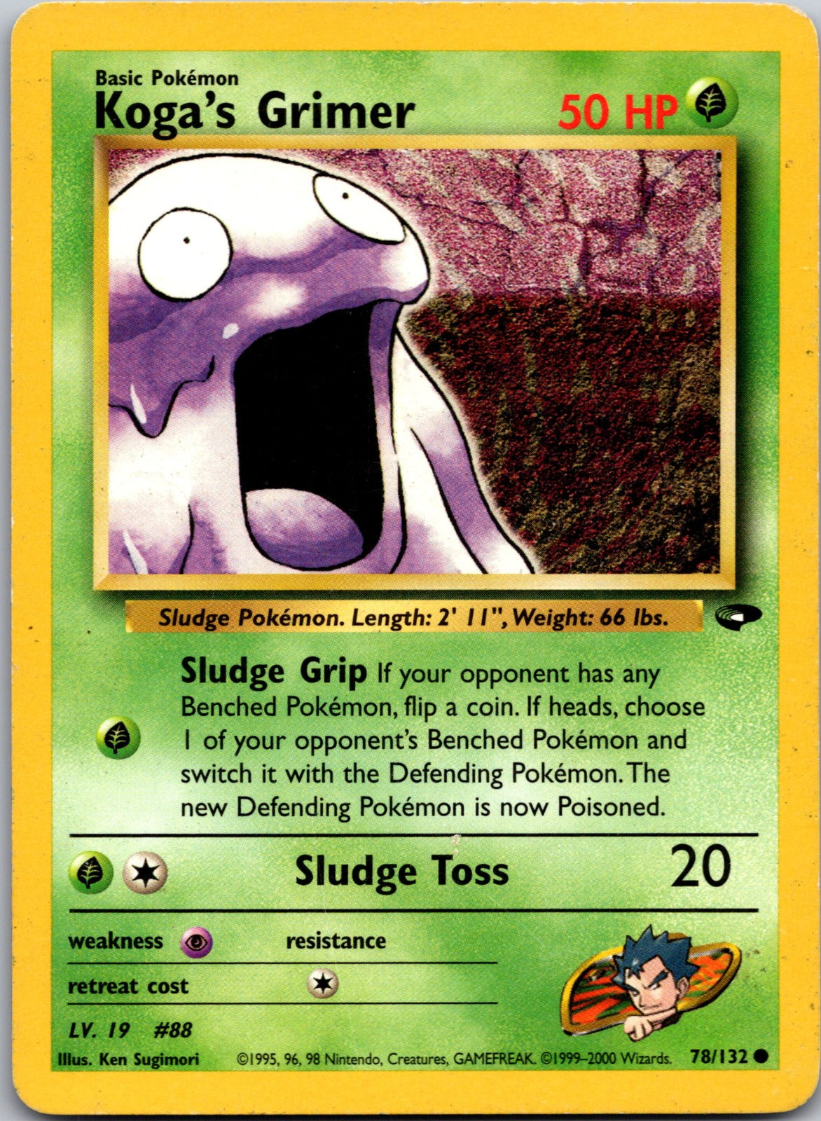 2000 Gym Challenge 078/132 Koga's Grimer HP E280