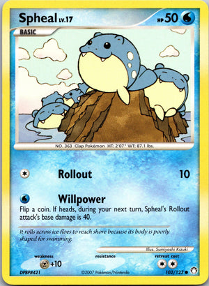 2007 Mysterious Treasures 102/123 Spheal LP