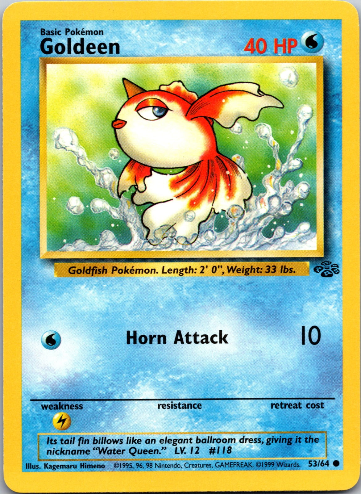2000 Base Set 2 076/130 Goldeen LP