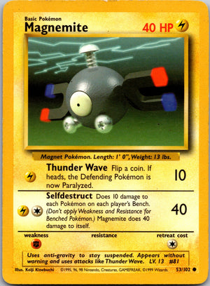 1999 Base Set #053/102 Magnemite Common C238