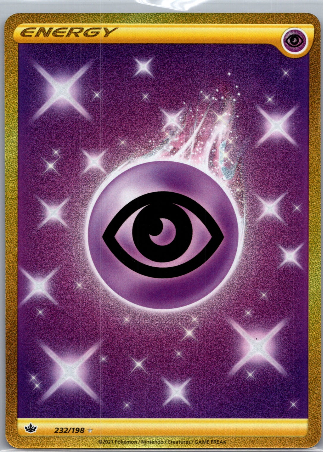 2021 SWSH06: Chilling Reign 232/198 Psychic Energy (Secret) Secret Rare F169