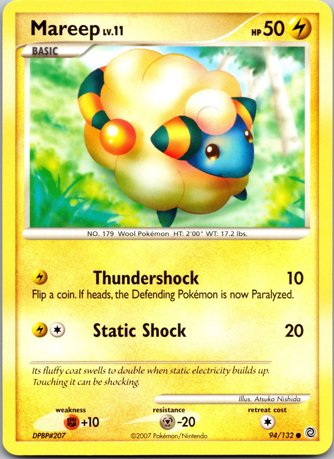 2007 Secret Wonders 94/132 Mareep LP Z277