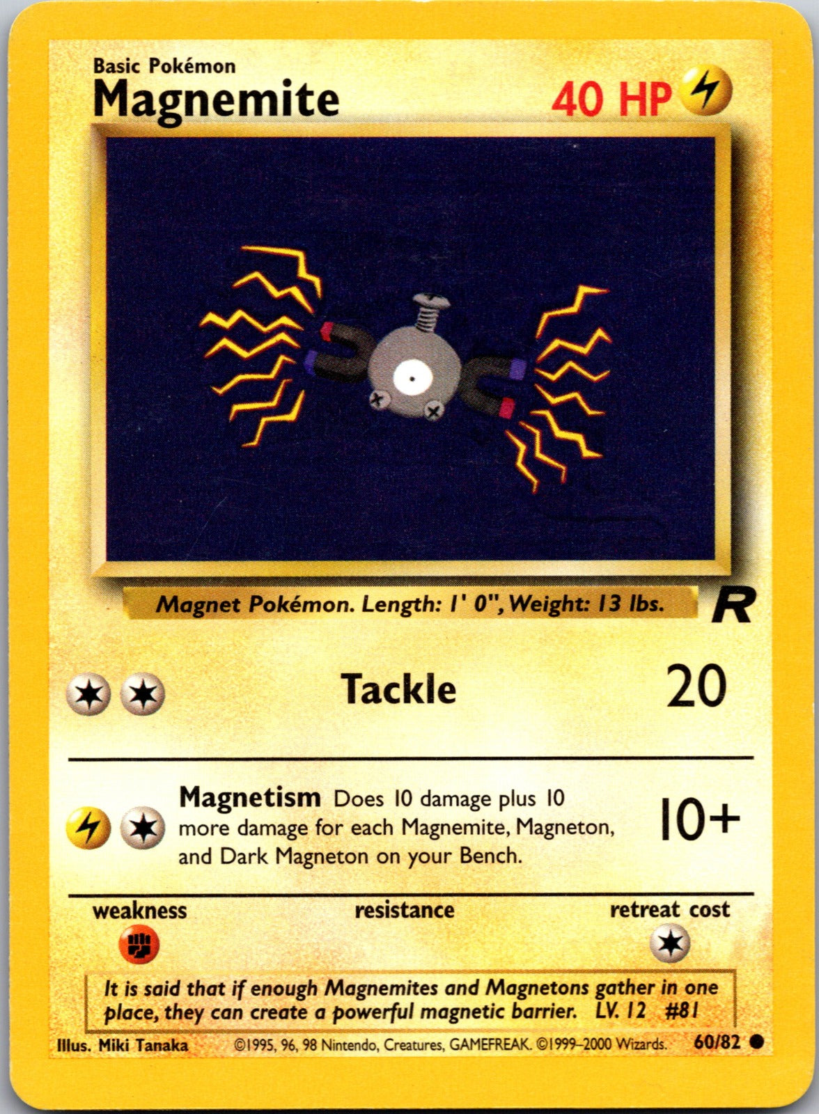 2000 Team Rocket 60/82 Magnemite LP