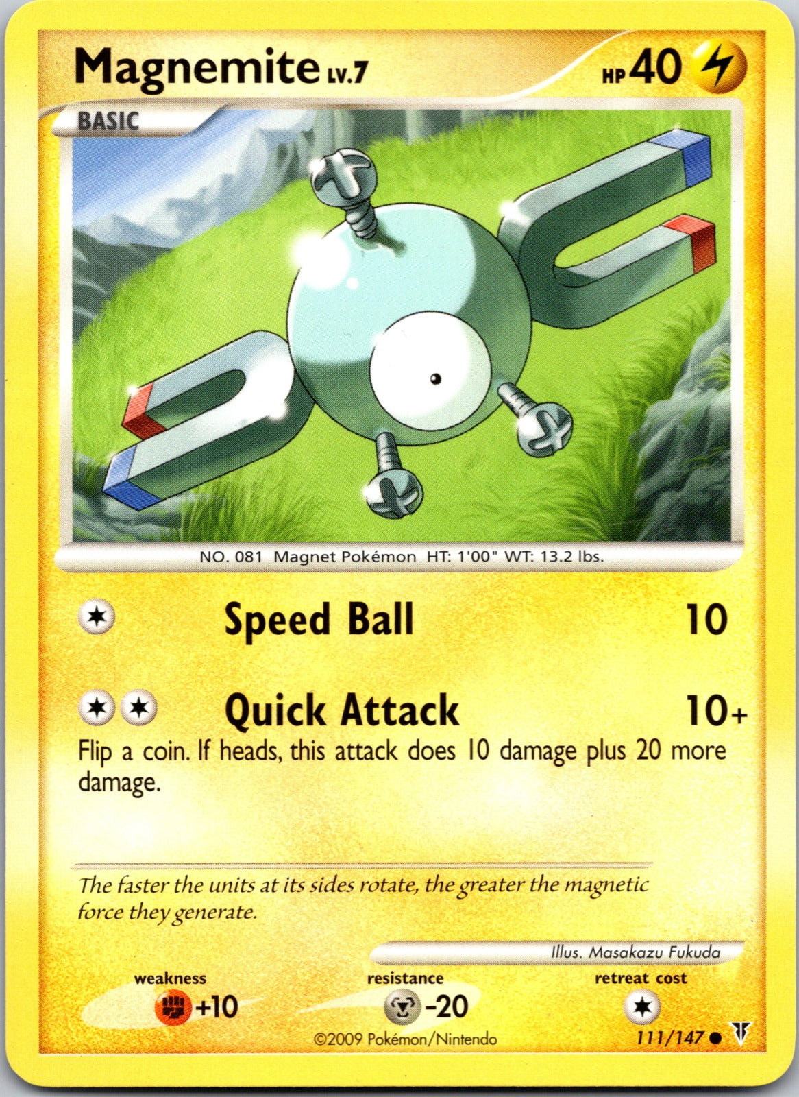 2009 Supreme Victors 111/147 Magnemite LP Z272