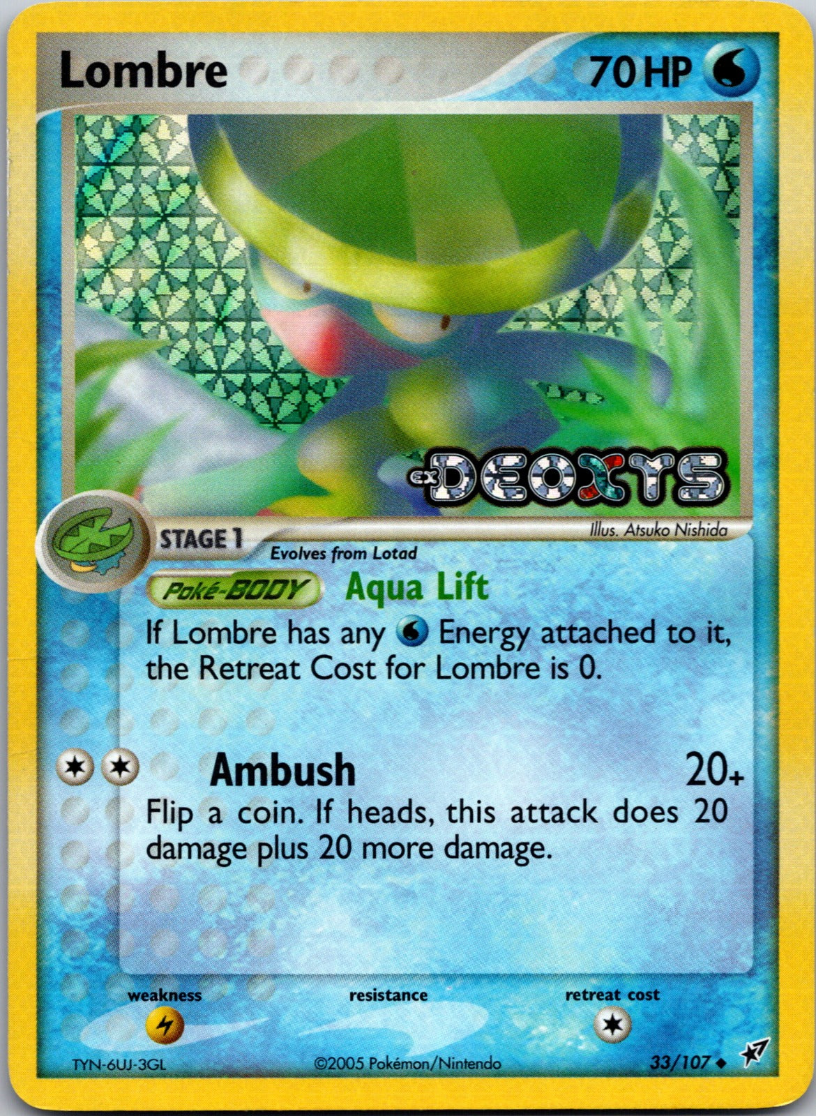 2005 Deoxys 33/107 Lombre NM