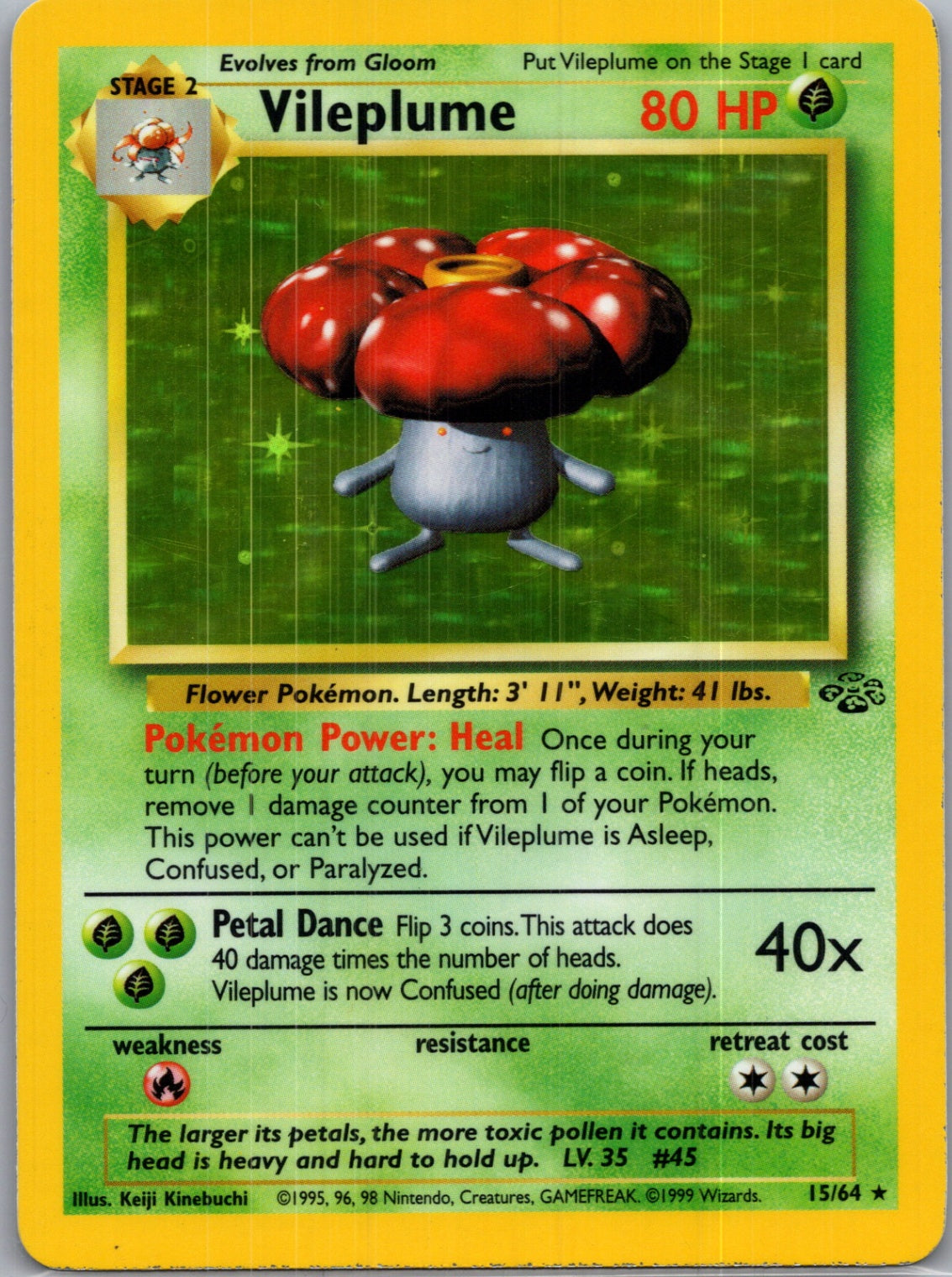 1999 Jungle 31/64 Vileplume (31) Rare G196