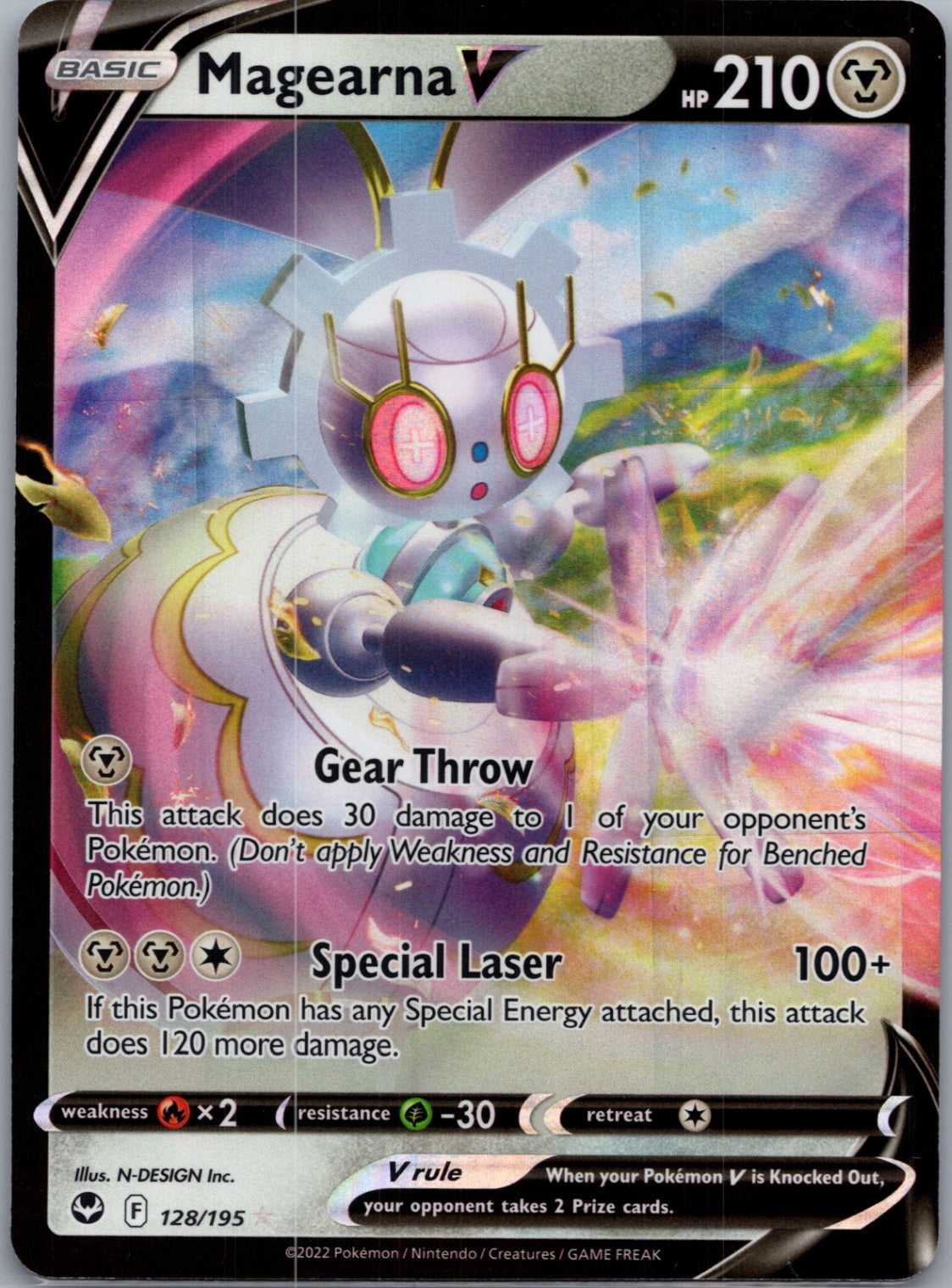 SWSH12: Silver Tempest 128/195 Magearna V Ultra Rare NM