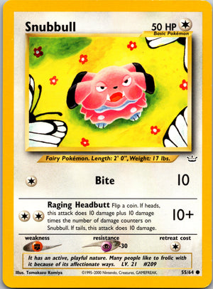 2001 Neo Revelation 55/64 Snubbull Common A87