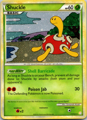 2010 HeartGold SoulSilver 11/123 Shuckle LP