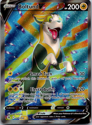 2021 SWSH08: Fusion Strike 249/264 Boltund V (Full Art) NM