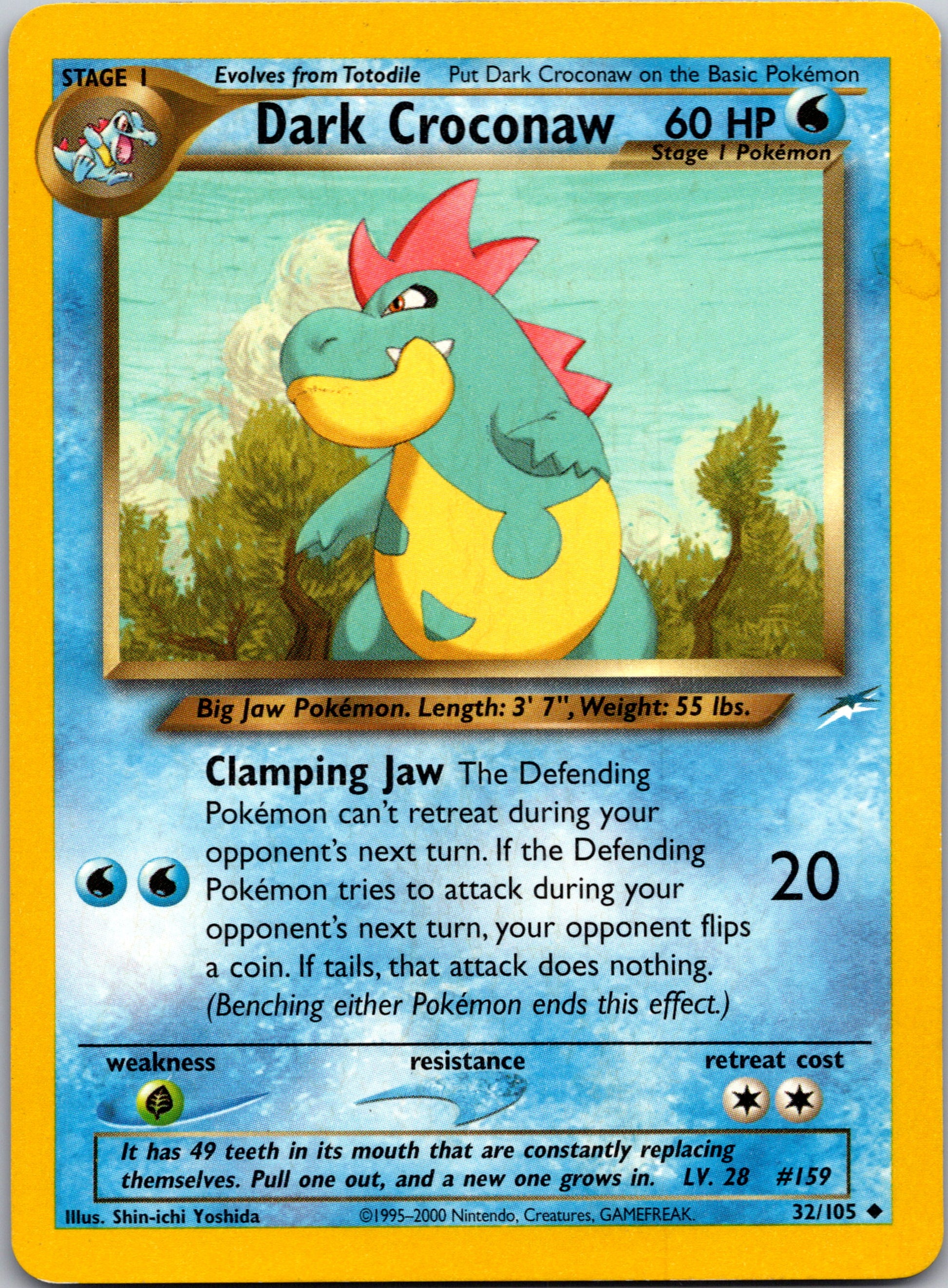 2002 Neo Destiny 032/105 Dark Croconaw Uncommon A246