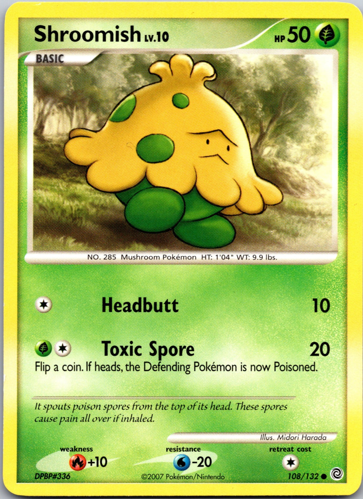 2007 Secret Wonders 108/132 Shroomish LP