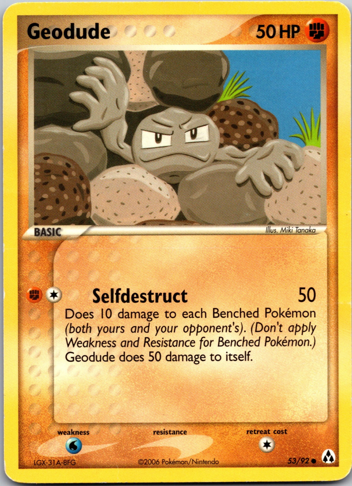 2006 Legend Maker 53/92 Geodude HP Z57