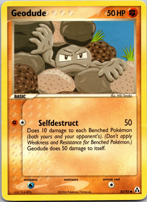 2006 Legend Maker 53/92 Geodude LP