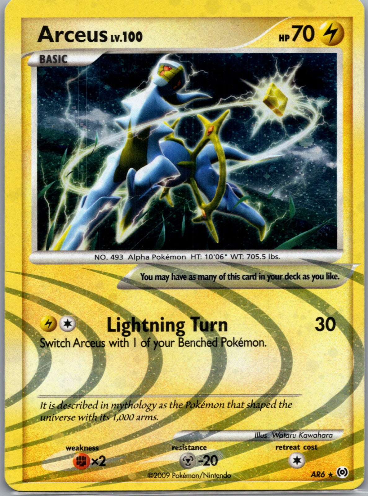 2009 Arceus AR6 Arceus (Holo) MP  P35