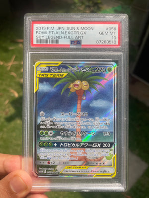 (PSA 10) Exeggutor & Rowlet GX 056/054 Sky Legend (JP)