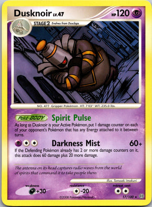 2008 Stormfront 17/100 Dusknoir (17) LP