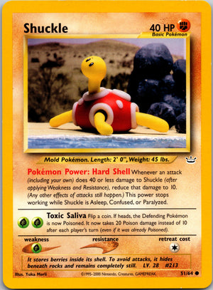 2001 Neo Revelation 51/64 Shuckle Common A55