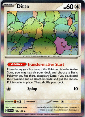 2023 SV: Scarlet and Violet 151 132/165 Ditto LP
