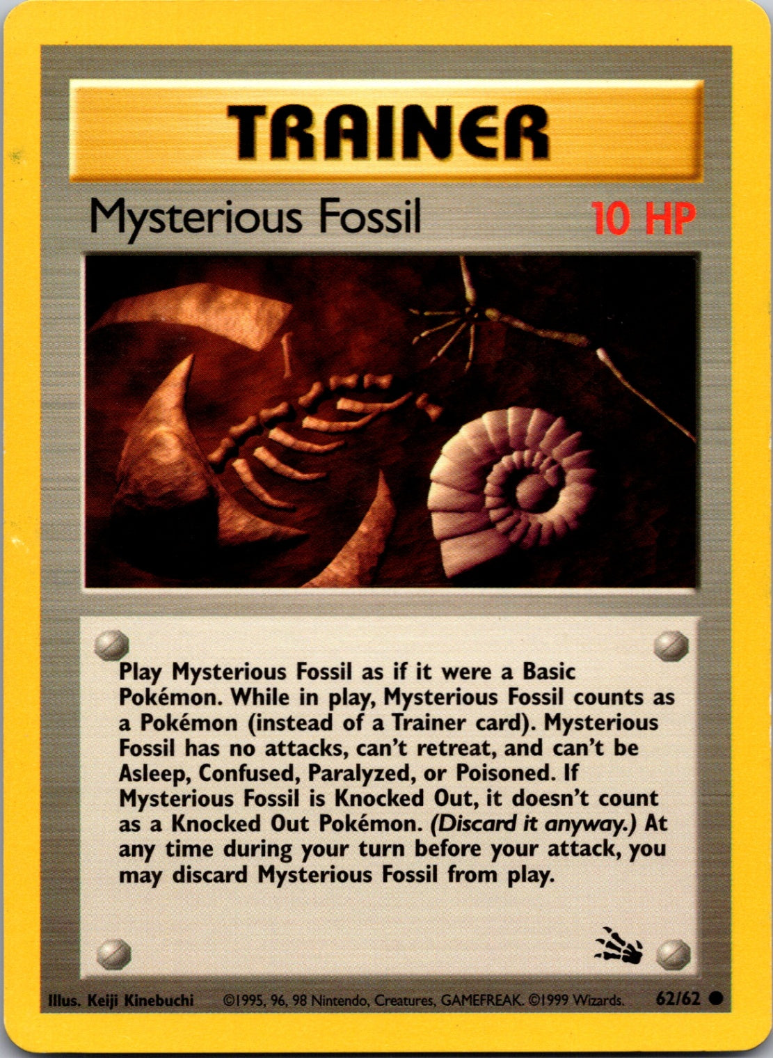 1999 Fossil 62/62 Mysterious Fossil Common C329