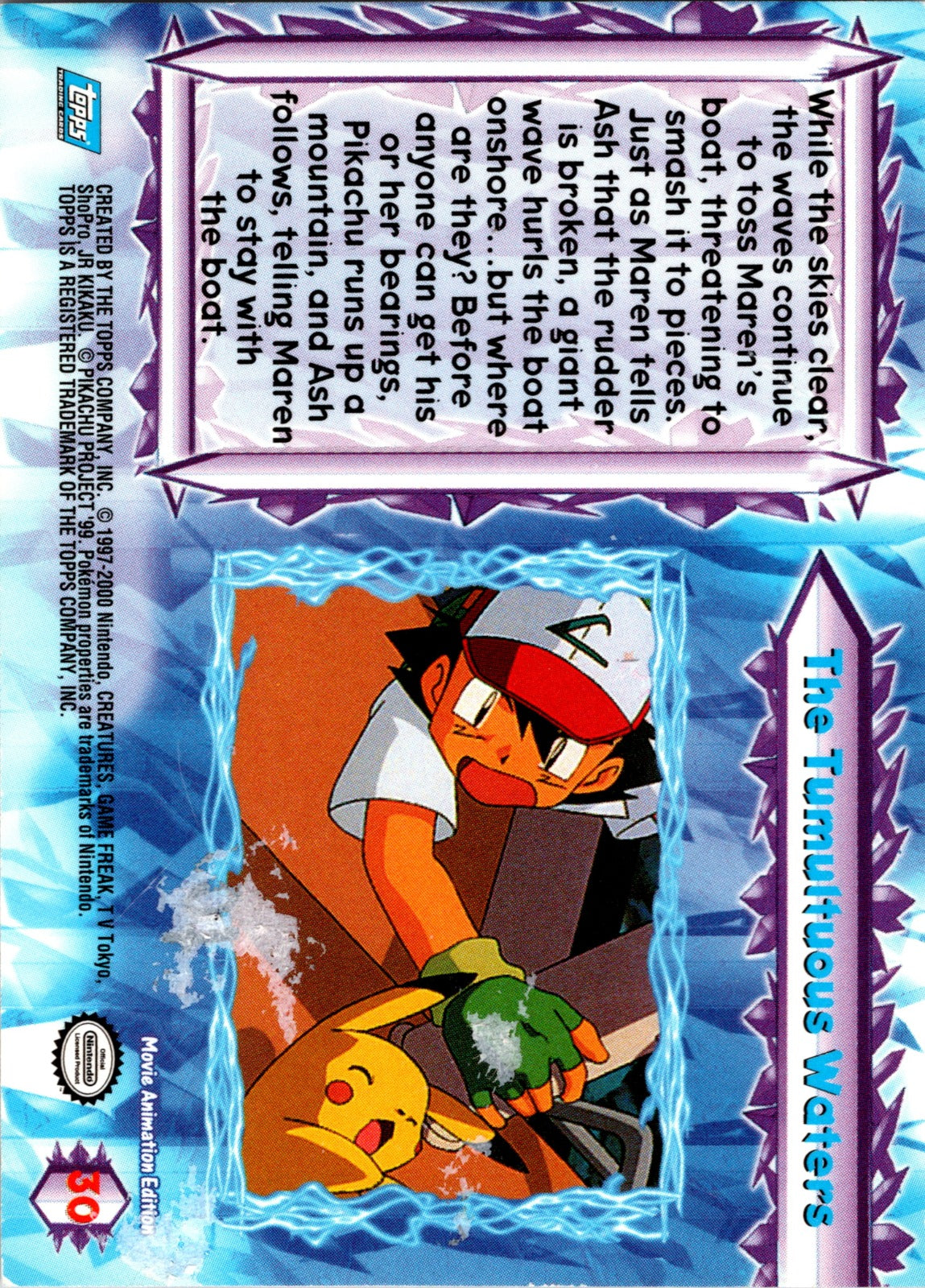 2000 Topps Movie Tumultuous Waters HP  P166