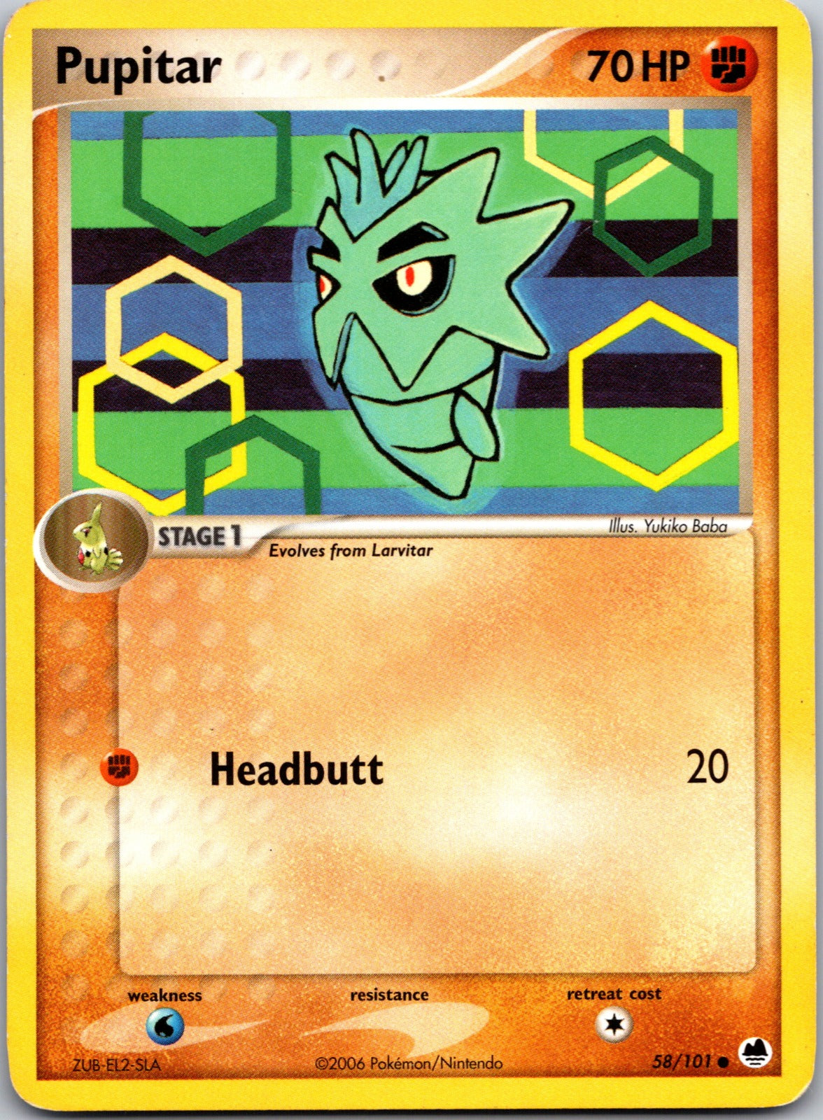 2006 Dragon Frontiers 58/101 Pupitar LP A223