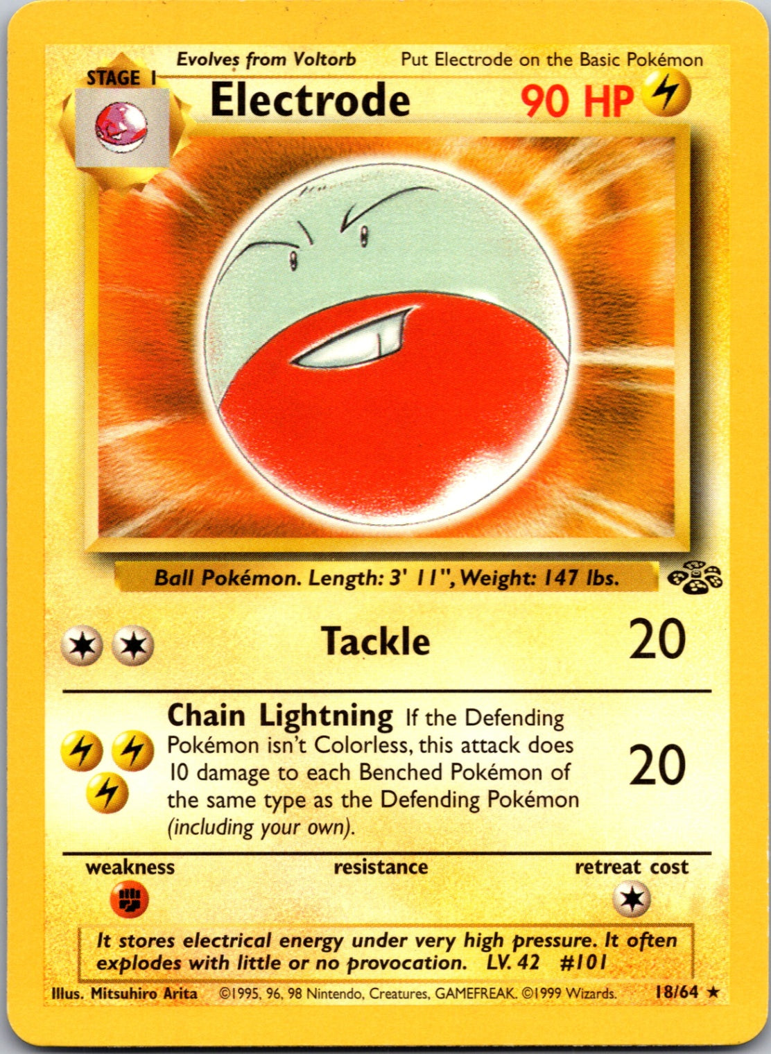 1999 Jungle #18/64 Electrode (18) Rare C235