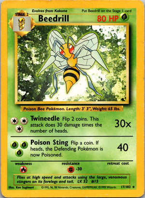 2000 Base Set 2 021/130 Beedrill LP