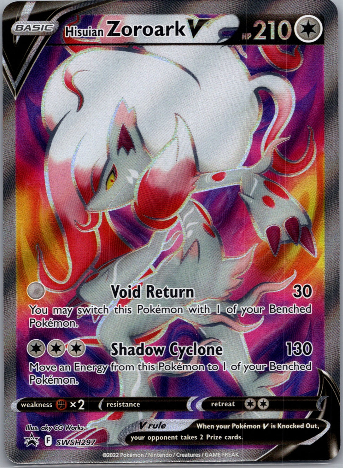 Hisuian Zoroark V Holofoil Promo SWSH: Sword & Shield Promo Cards SWSH297 NM
