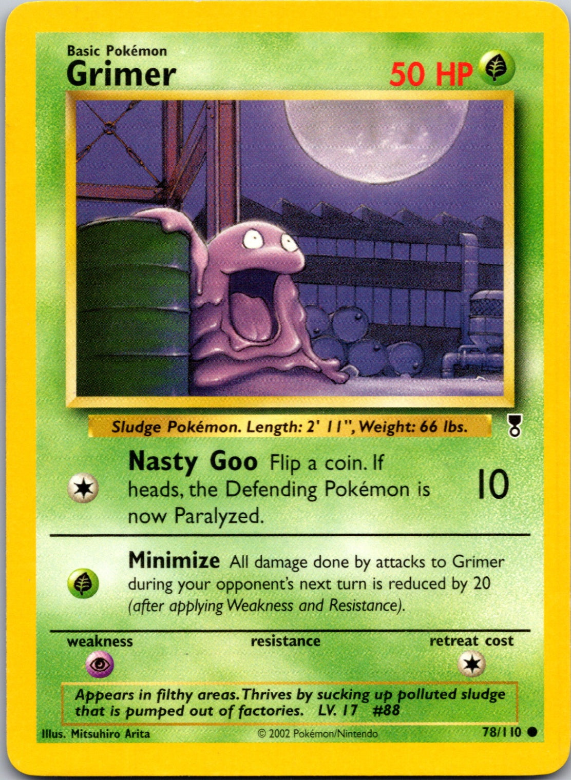 2002 Legendary Collection 078/110 Grimer Common C113