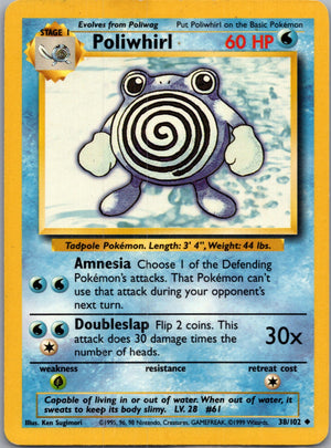 Base Set 2 057/130 Poliwhirl Uncommon NM