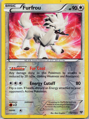 2014 XY Base Set 114/146 Furfrou LP