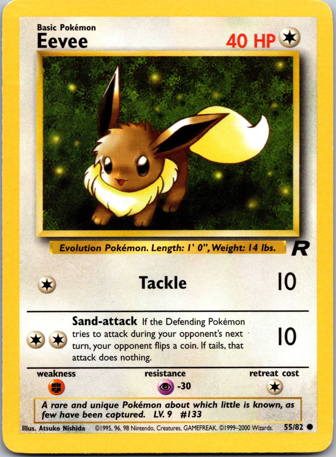 2000 Team Rocket 55/82 Eevee LP Z85