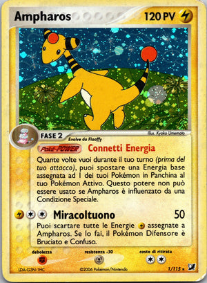 2005 Ampharos Unseen Forces 1/115 NM