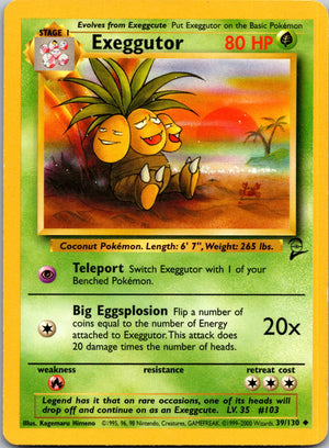 2000 Base Set 2 039/130 Exeggutor Uncommon M262