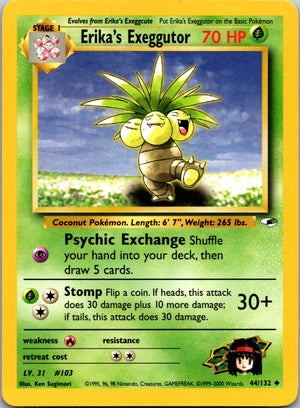 2000 Gym Heroes #044/132 Erika's Exeggutor Uncommon C233